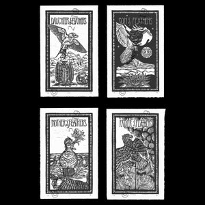 Brady Tarot Deck and Linocut Print Bundle