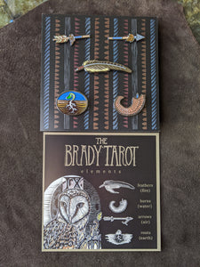 The Brady Tarot: Elemental 5-pin set