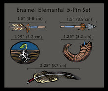 Enamel Pins: Elemental 5-pin Set