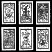 Brady Tarot Deck and Linocut Print Bundle