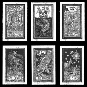 Brady Tarot Deck and Linocut Print Bundle